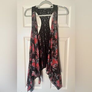 Torrid Size 0/1 tank top kimono vest